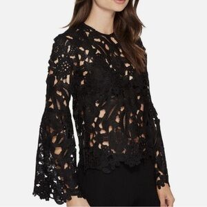 Romeo & Juliet Couture Black Lace Blouse